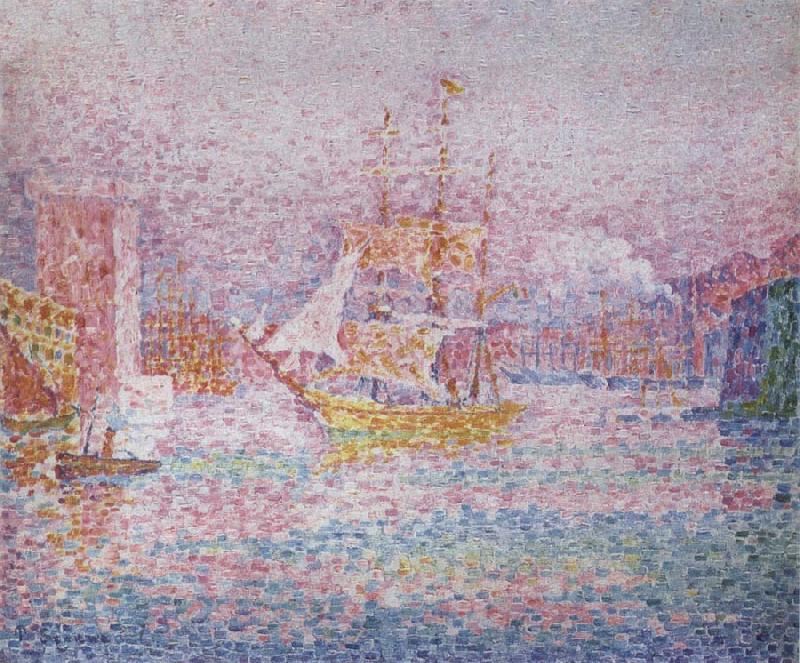 Paul Signac Harbour at Marseilles oil painting image